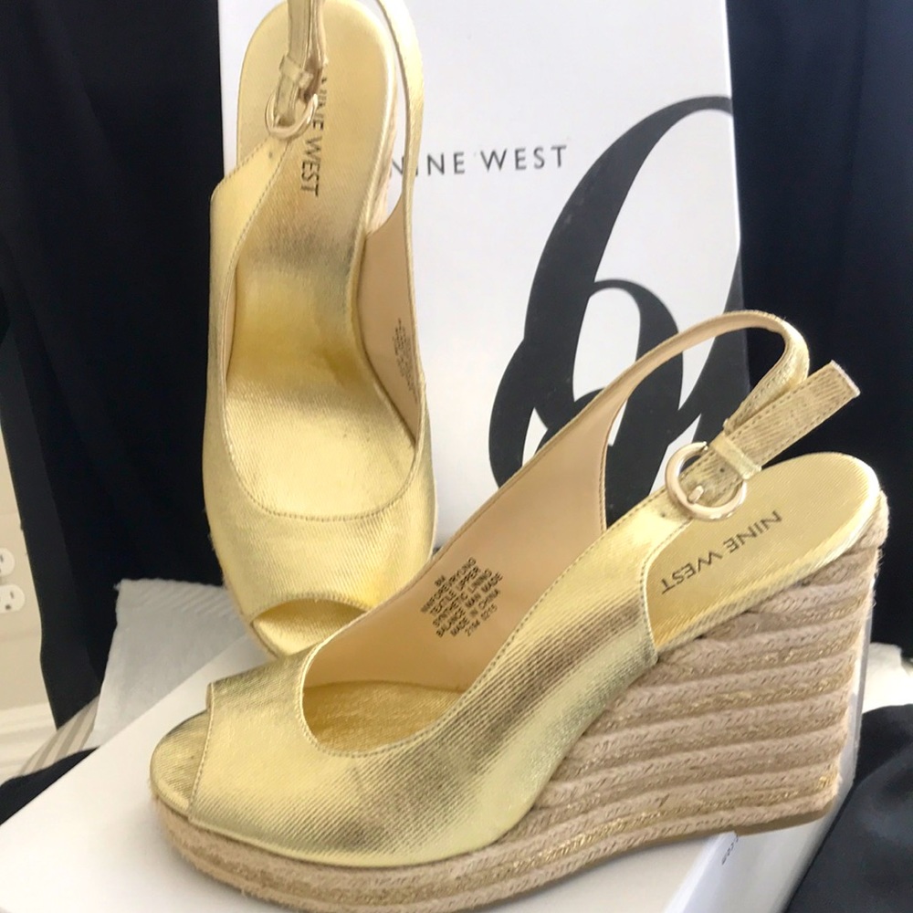 Summer wedges. Nine West Size 8M